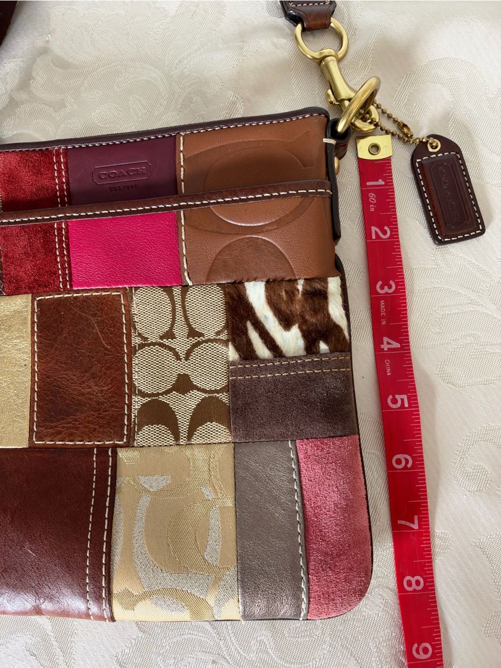 Vintage Y2K Coach 10439 Patchwork Boho Crossbody Bag - Picture 9 of 10